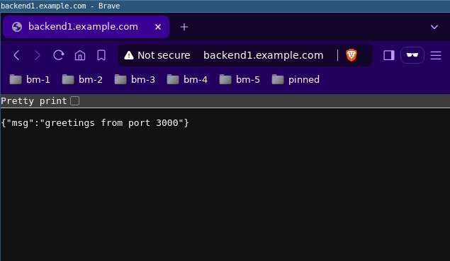 Placeholder: Response from backend1.example.com